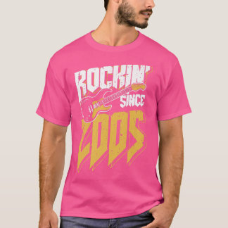 Rockin' Seit 2005 Vintag Rock Music Fan 17. Bir T-Shirt
