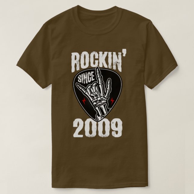Rockin seit 2009 T-Shirt (Design vorne)