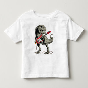 Rockin' T-Rex: Dinosaur spielt elektrische Gitarre Kleinkind T-shirt