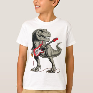 Rockin' T-Rex: Dinosaur spielt elektrische Gitarre T-Shirt