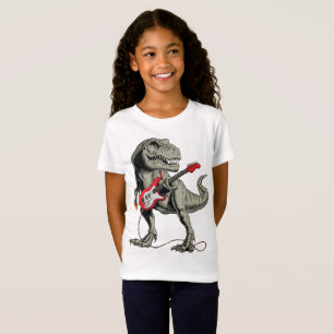 Rockin' T-Rex: Dinosaurier spielt Gitarre T-Shirt