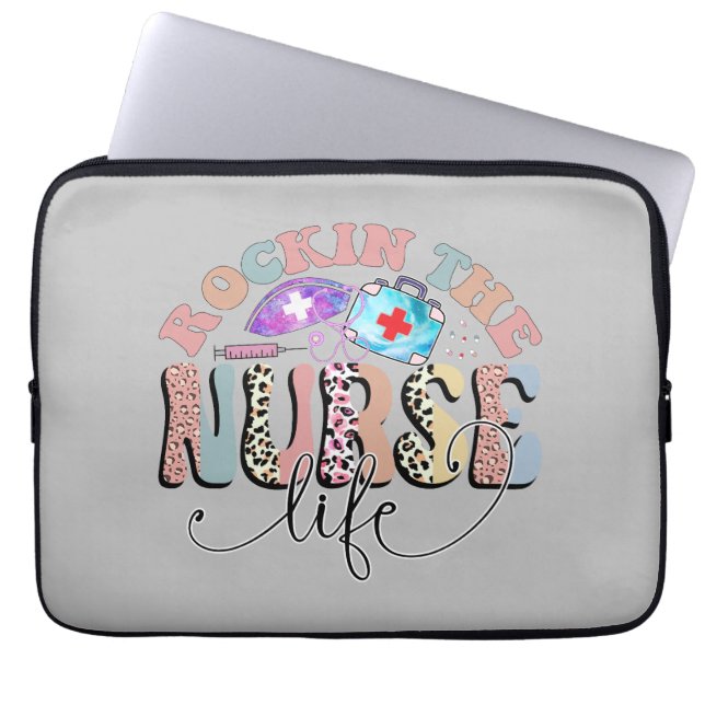 Rockin the Nurlife, Nurses und Krankenpfleger Laptopschutzhülle (Vorderseite)