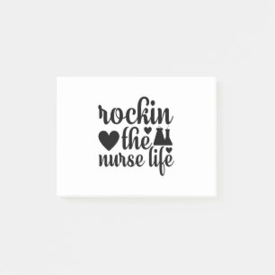 Rockin The Nurse Life-Nursing-Gift Post-it Klebezettel