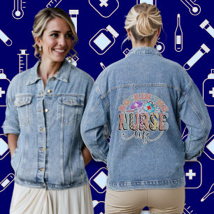 Rockin' The Nurse Life Retro Super Denim Jacket