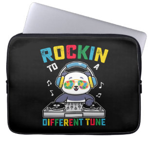 Rockin 'To A Different Tune Panda - Autismus-Bewus Laptopschutzhülle