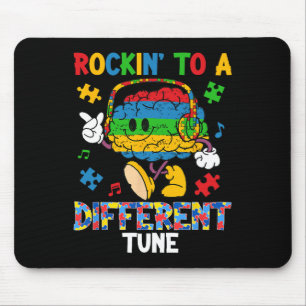 Rockin To Different Tune Autismus-Bewusstsein Jung Mousepad