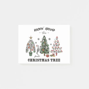 Rockin um den Weihnachtsbaum Post-it Klebezettel