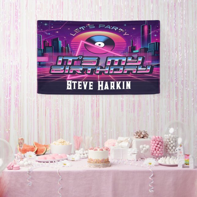 Rockin Vaporwave Party Banner (Party)