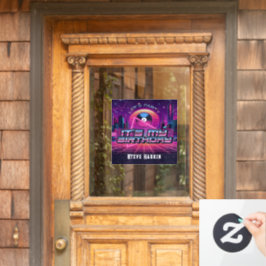 Rockin Vaporwave Party Fensteraufkleber