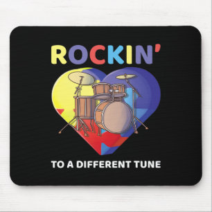 Rockin' zu einem anderen Tune Autismus Bewusstsein Mousepad