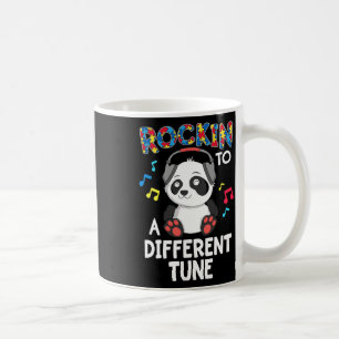 Rockin' zu einem anderen Tune Panda Autismus Bewus Kaffeetasse