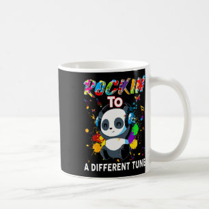Rockin' zu einem anderen Tune Panda Autismus Bewus Kaffeetasse