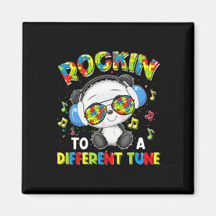 Rockin' zu einem anderen Tune Panda Autismus Bewus Magnet