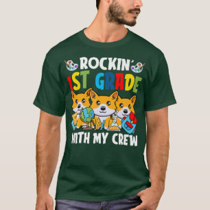 Rocking 1. Klasse Zurück zur Schule Niedlicher Hun T-Shirt