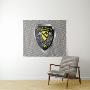Rocking 1st Cavalry Division Wandteppich