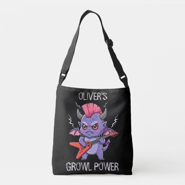 Rocking Baby Dragon - Growl Power Tragetaschen Mit Langen Trägern (Rückseite)