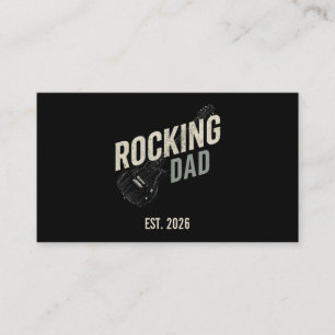 Rocking Dad Vintage-Gitarren-Geschäftskarte Visitenkarte