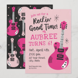 Rocking Good Time Rockstar Einladung zum Geburtsta