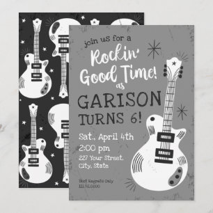Rocking Good Time Rockstar Einladung zum Geburtsta