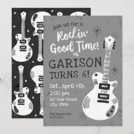 Rocking Good Time Rockstar Einladung zum Geburtsta