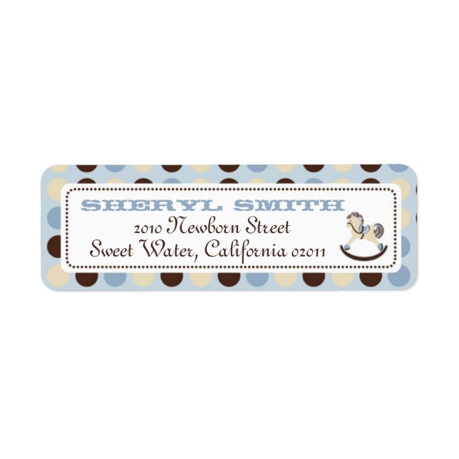 Rocking Horse Address Label 2 (Vorne)