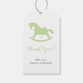 Rocking Horse Baby Shower Personalisierte Geschenk Geschenkanhänger