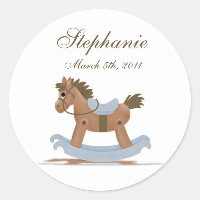 Rocking Horse Baby Sticker (Vorderseite)