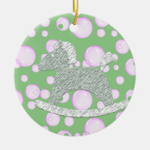 Rocking Horse Baby Tree Ornaments