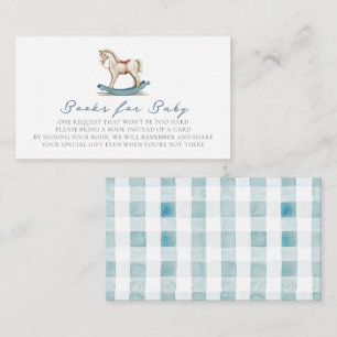 Rocking Horse Blue Boy Baby Shower Buy Anfrage Begleitkarte