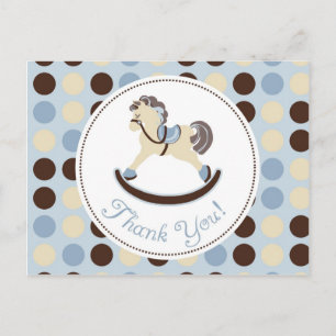 Rocking Horse Boy TY Postcard 2 Postkarte