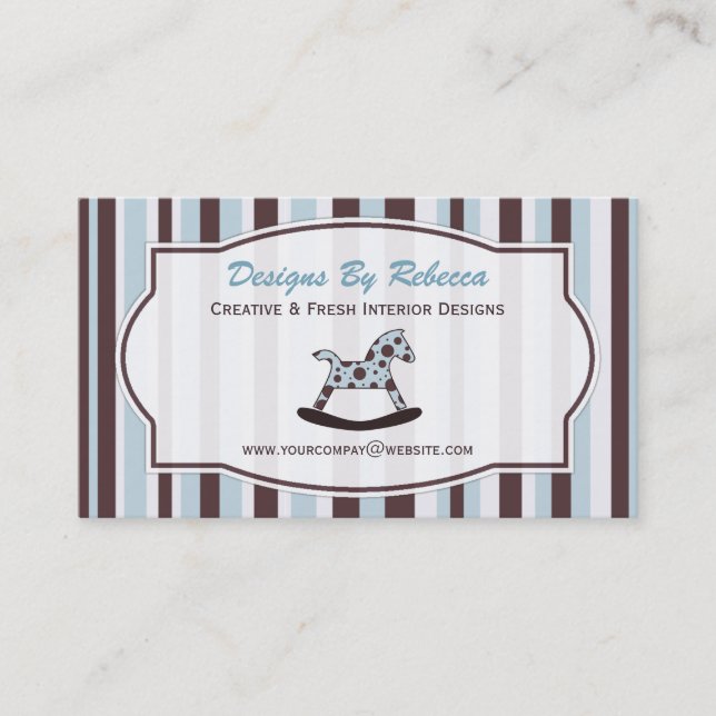 Rocking Horse Business Card Visitenkarte (Vorderseite)