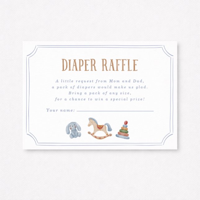 Rocking Horse Diaper Raffle Einladung (Von Creator hochgeladen)