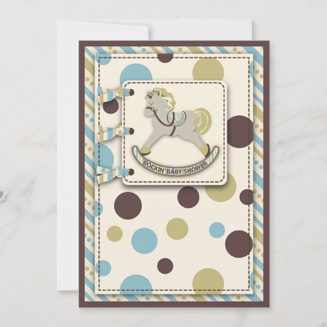 Rocking Horse Einladung (Vorderseite)