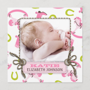 Rocking Horse Girl Announcement Square Ankündigung