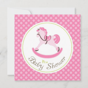 Rocking Horse Girl Einladung Platz