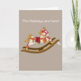 Rocking Horse Holiday Card Feiertagskarte