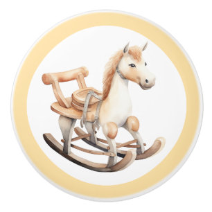 Rocking Horse Keramik Knob - Unisex Kinderzimmer D Keramikknauf
