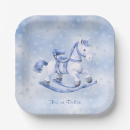 Rocking Horse Paper Plate Pappteller