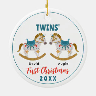 Rocking Horst Twins's Erste Weihnachten Keramik Ornament