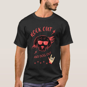 Rocking mit bestem Tier und Liebe Hund draußen T-Shirt