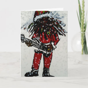Rocking Rasta Claus Feiertagskarte