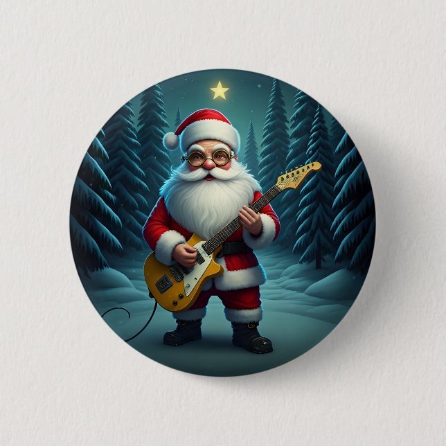 Rocking Santa Button (Vorderseite)