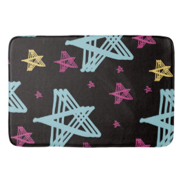 Rocking Stars Rosa Blau Badematte