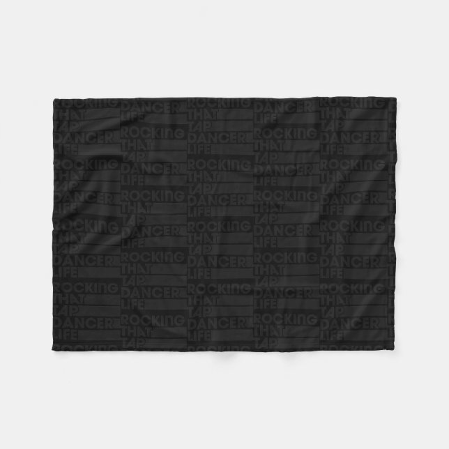 Rocking Steche Dancer Life Retro Vintag Style  Fleecedecke (Vorderseite (Horizontal))