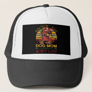 Rocking The Dog Mom Aunt Life Geschenk für Tante Truckerkappe