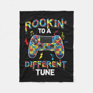 Rocking zu einem anderen Tune Autismus Awareness-G Fleecedecke