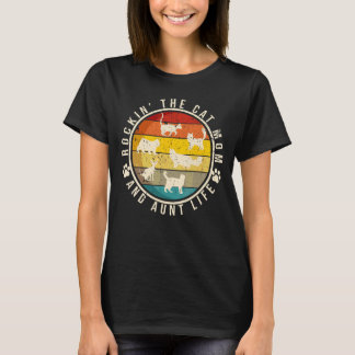 Rockinu2018 Die Katze Mama Tante Leben Niedlich Ka T-Shirt