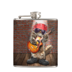 Rockkatze Flachmann