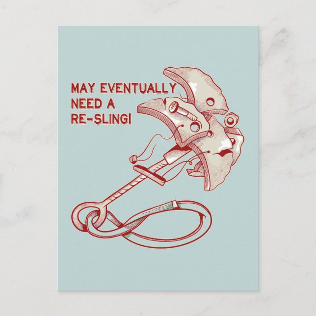 Rockkletterkamera-Reling Postkarte (Vorderseite)