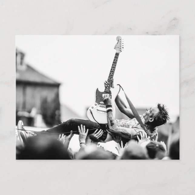 Rockkonzert Postkarte (Vorderseite)